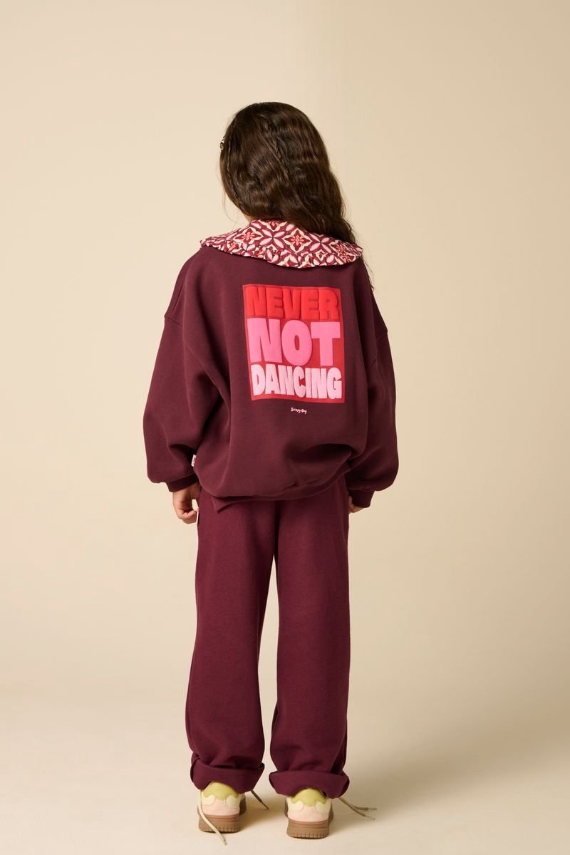 Sissy-Boy - Donkerrode oversized sweater