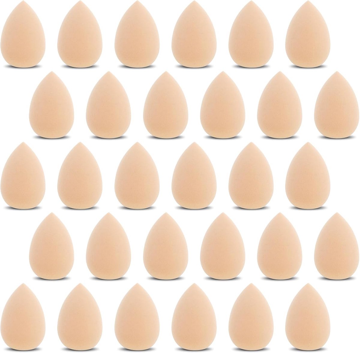 30 Stuks Mini Make-up Sponzen voor Foundation, Poeder en Crème - Ideaal voor Nauwkeurige Applicatie en Menging