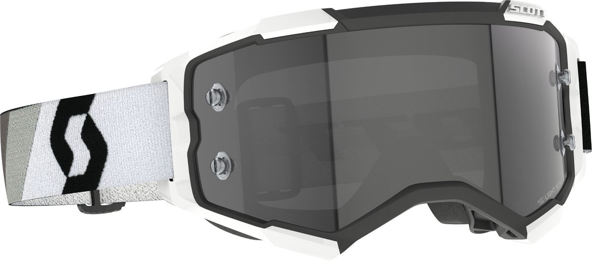 Scott Fury LS Goggles Zwart/Wit met Fotochromatisch Glas