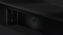 Close-up van de achterkant van de Sonos soundbar met HDMI, USB-C en microfoonpoorten.