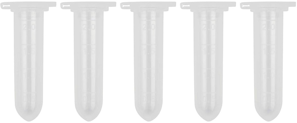 100 x 3ml plastic EP tube round bottom vials tubes lab supplies sample container - ShopVlot