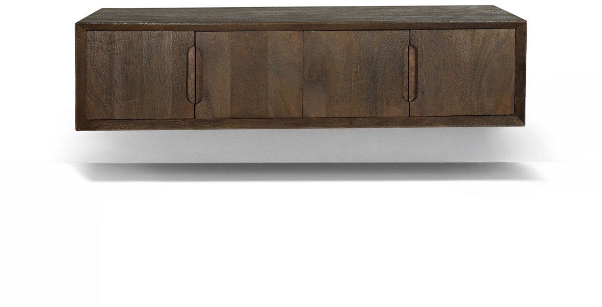 Livingfurn TV-Meubel Cortez Zwevend - 35x140x33cm Bruin