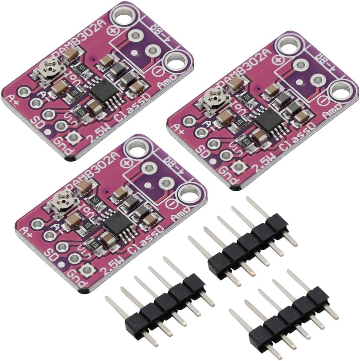 PAM8302 2,5W Mono Audioversterker Enkelkanaals Klasse D Solo Audioversterkermodule Lage THD+N-Functie Hoogwaardige - ShopVlot