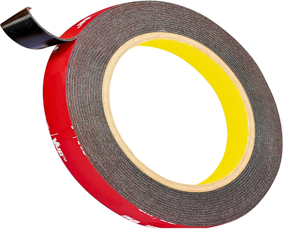 5952 Professional Mounting Tape Extra Strong High Quality Double-Sided Visco Elastic Foam Tape (Black) – Suitable for - ShopVlot