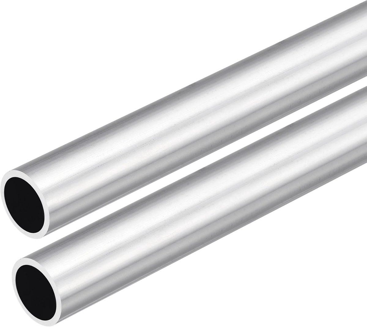 DMiotech 2pcs (15mm OD x 12mm ID) 6063 Aluminum Round Tube 300mm Length Industry Metal Tube for Machinery Frame - ShopVlot