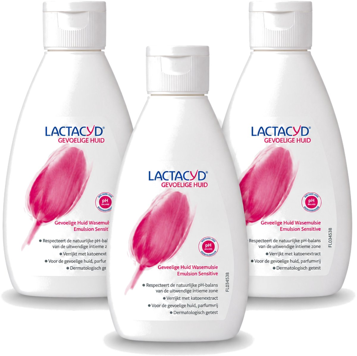 3 x Lactacyd – Sensitive – Extra Mild – 200 ml - Voordeelverpakking - 3 stuks
