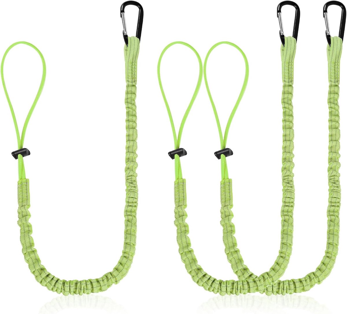 Tool Rope Pack van 3 - Retractable Tool Cord met Karabijnhaak - Geschikt voor Gereedschap - Verhoog je productiviteit - ShopVlot