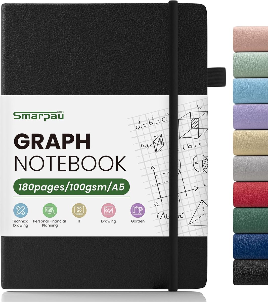 Notitieboek A5 - hardcover leer - 180 pagina's - ideaal voor dagelijks gebruik - ShopVlot