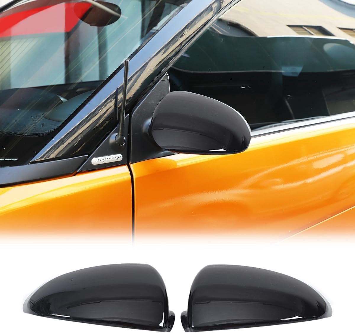 Zijspiegels Covers - Carbon Fiber - Piano Zwart - Stijlvolle upgrade voor je auto - ShopVlot