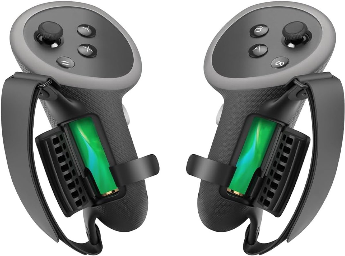 Controller grip cover zwart - verbeterde siliconen - batterijopening beschermer - snelle batterijvervanging - ShopVlot