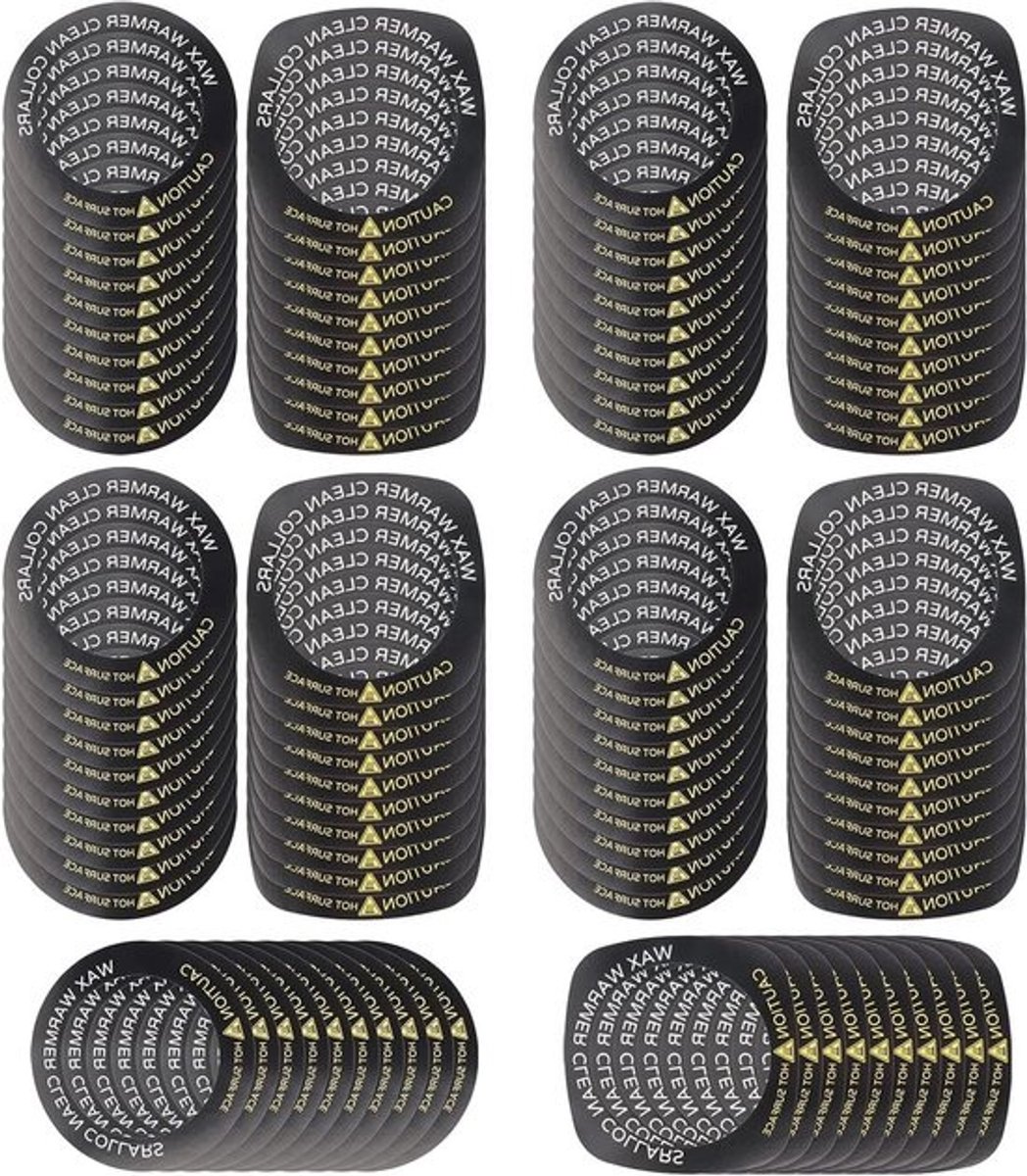 Bescherming voor waxmachines - Papieren ring - Hygiënisch werken - Dubbele vorm - 100 stuks - Wit