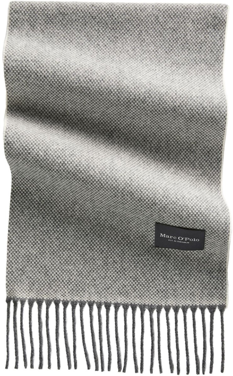Marc O'Polo sjaal Woven Scarf Broken Graphite veelkleurig