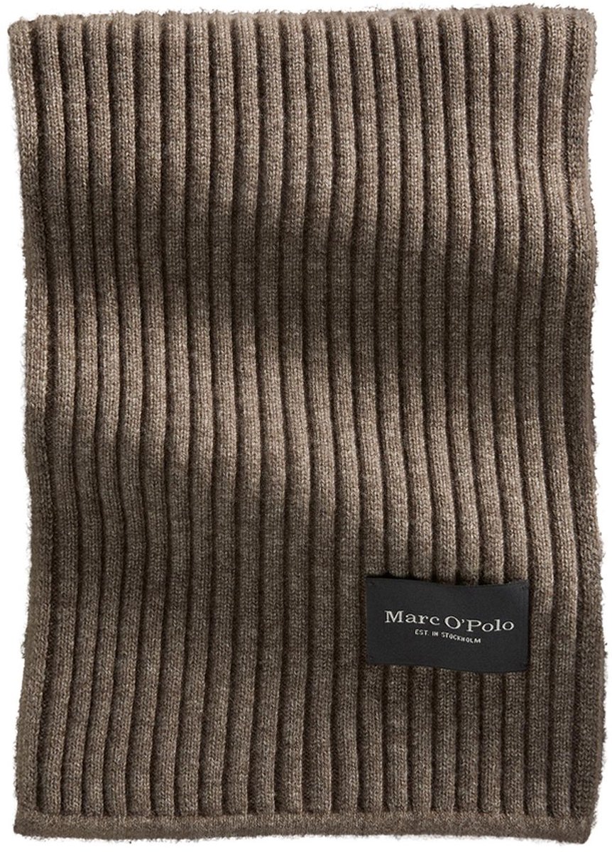 Marc O'Polo sjaal Knitted Scarf Dark Nickle bruine