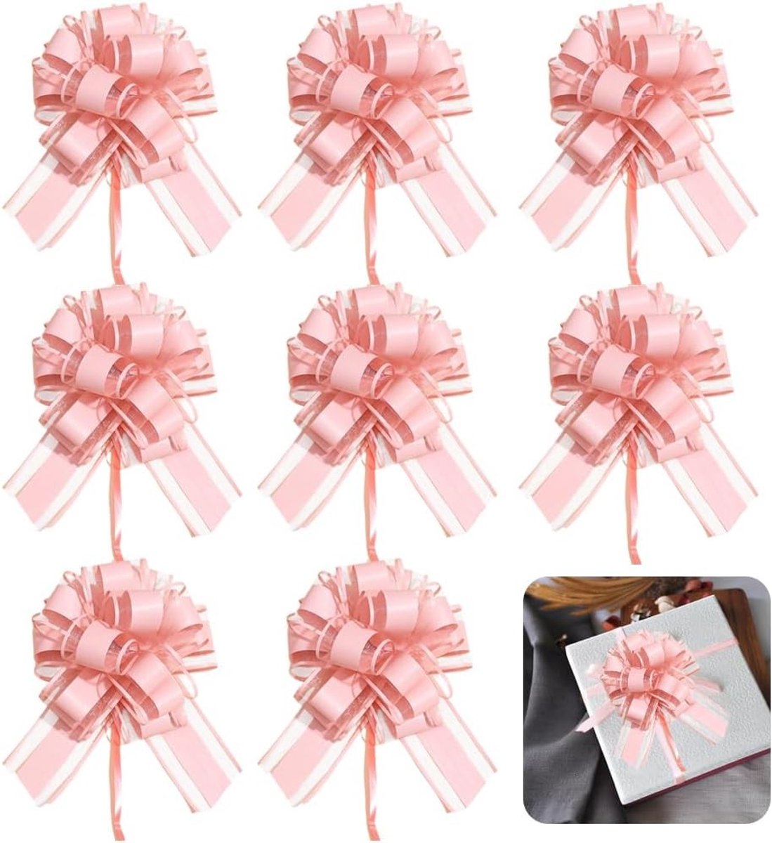Decoratieve Strik - Roze - - Hoogwaardig Kunststof - Voor Verpakking van Geschenken