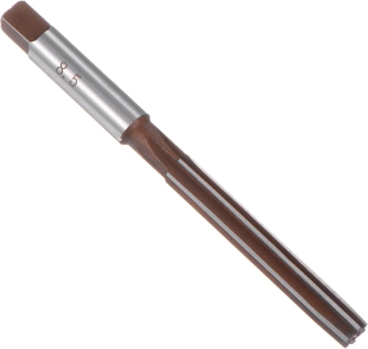 Hand Reamer 8.5 mm van Gereedschapsstaal, H8, 6 Rechte Snijkanten, Precisie Frees voor Metaalbewerking