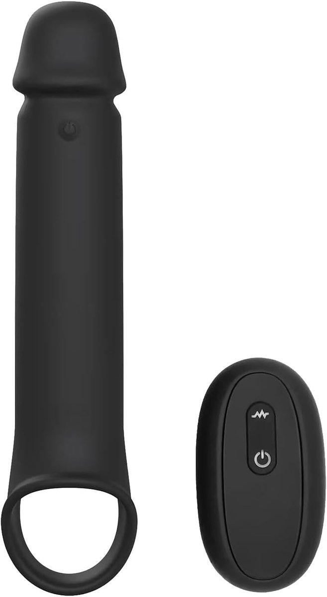Dream Toys Ramrod Vibrerende Extender met Afstandsbediening Zwart One Size - ShopVlot