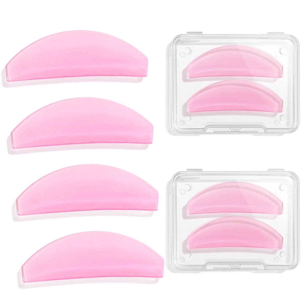 Quilax 8 stuks wimperlifting-pads, siliconen wimperlifting-pad - ShopVlot