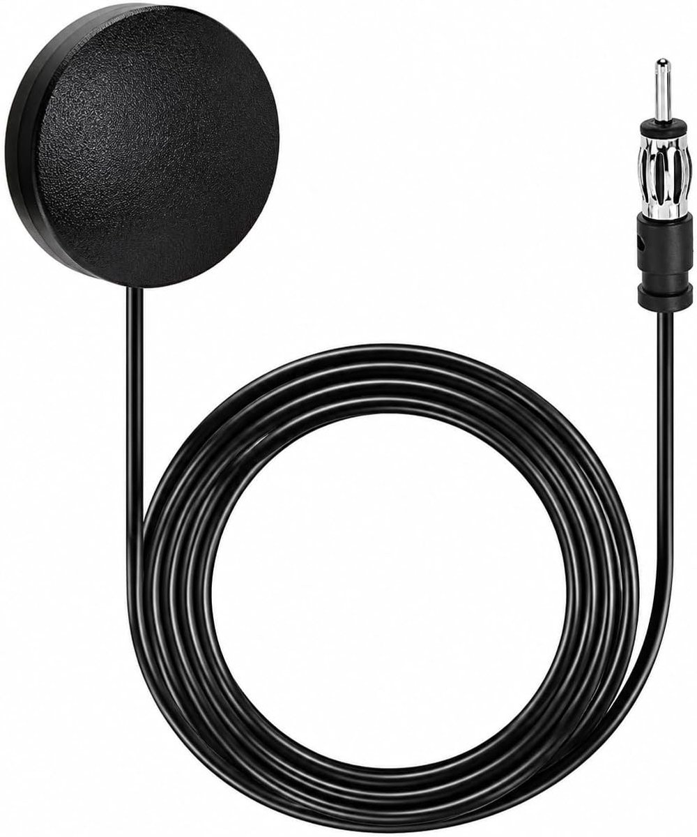 FM-radio-antenne voor auto, 3 m, radio-FM-antenne voor auto, voorruit, universeel, met DIN-stekker, autoantenne met - ShopVlot