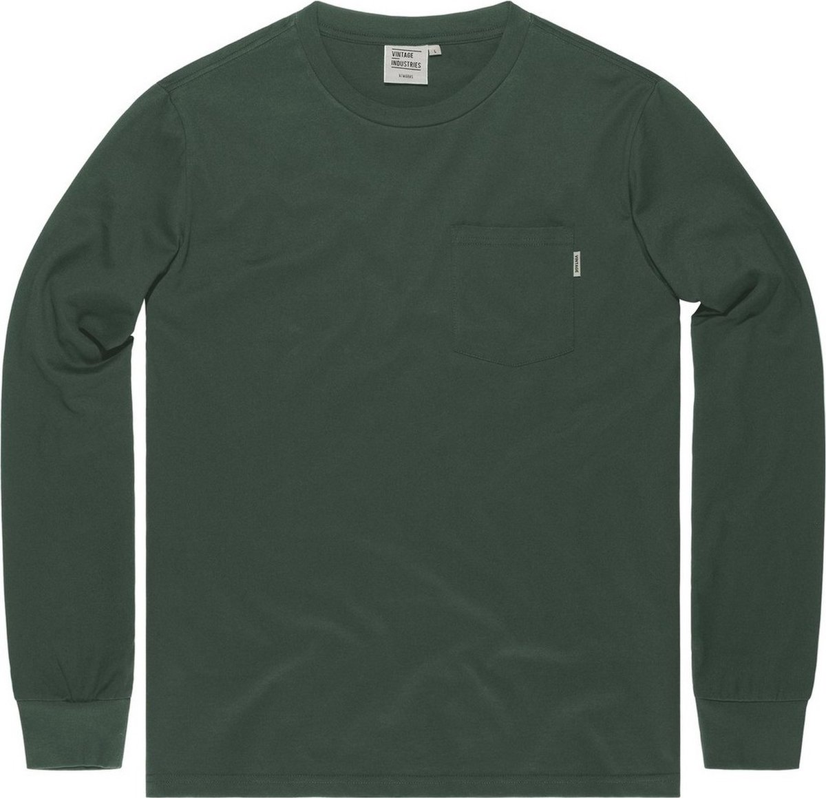 Vintage Industries Grant Pocket T-shirt Longsleeve Grijs
