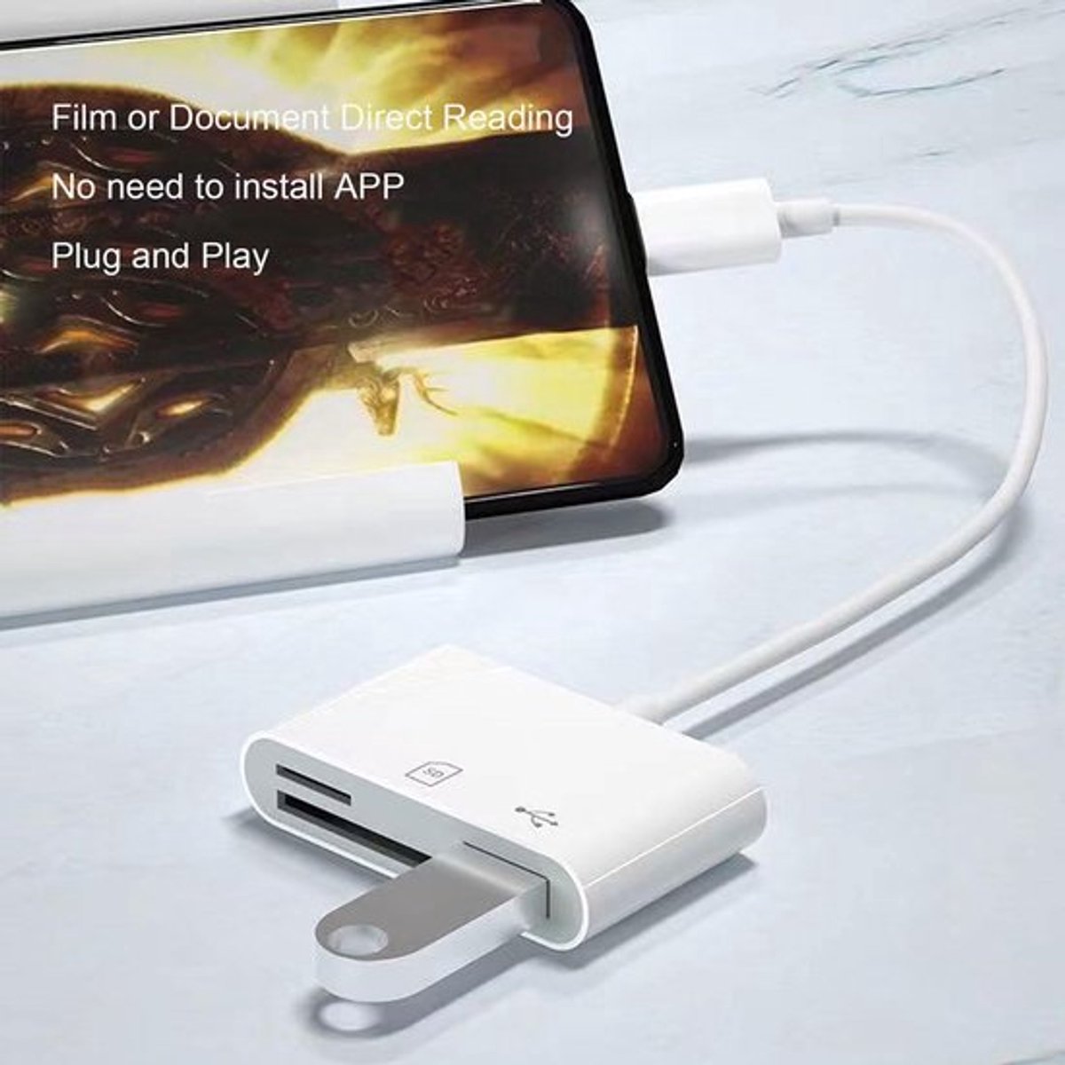 Store_8 - 6-in-1 Geheugenkaartlezer - USB-smartcardlezer - Hoge