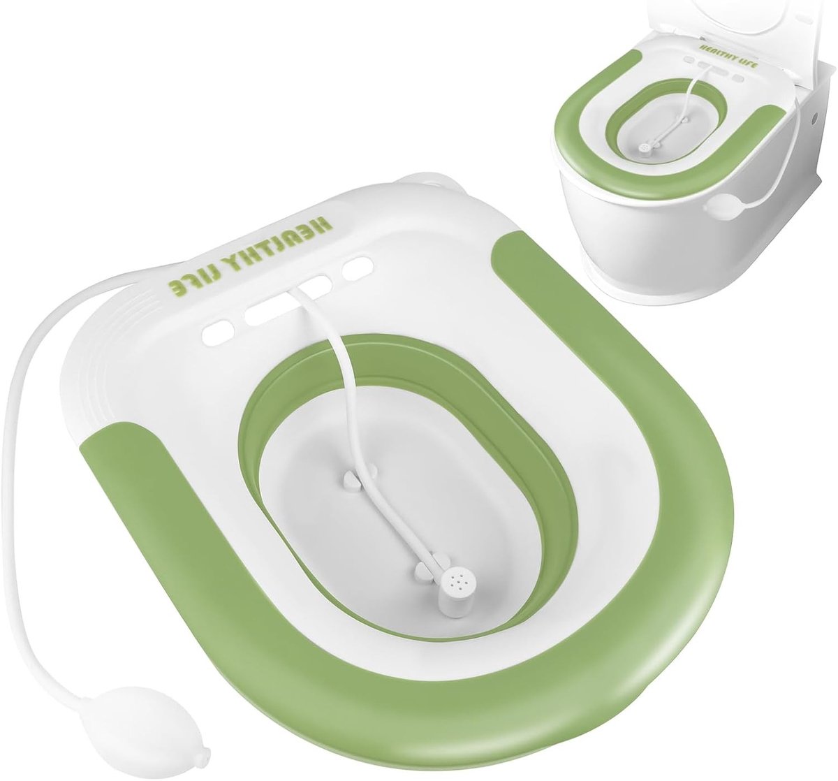 Draagbaar Toilet Bidet met Wastafel en Opvouwbaar Ontwerp - Ideaal voor Postpartum Zorg en Verlichting voor Zwangere Vrouwen