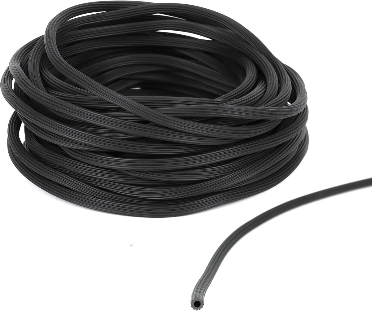 Rubberen strip, rubberen biezen, vliegenhor Rubberen strip Insectenbescherming, spanframe, raamkozijn, ronde rubberen - ShopVlot