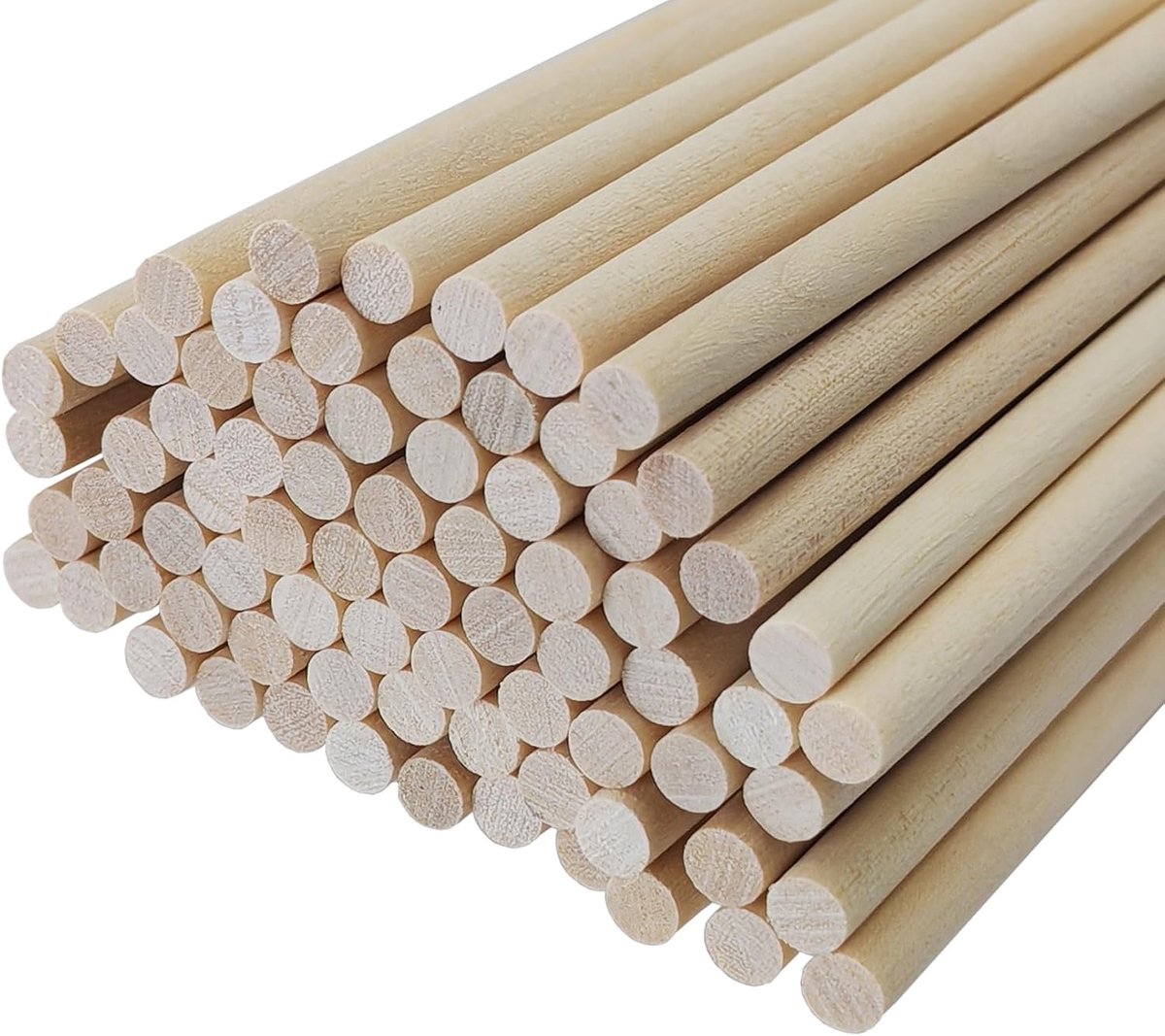 Houten palen Ronde natuurlijke houten stokken Houten stokken Ronde houten stokken Gladde ronde staaf Gladde massief - ShopVlot