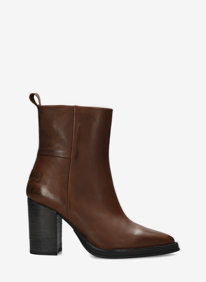 Shabbies Amsterdam - GRUNCH AMI Ankle Boot Leather Brown - Maat 37