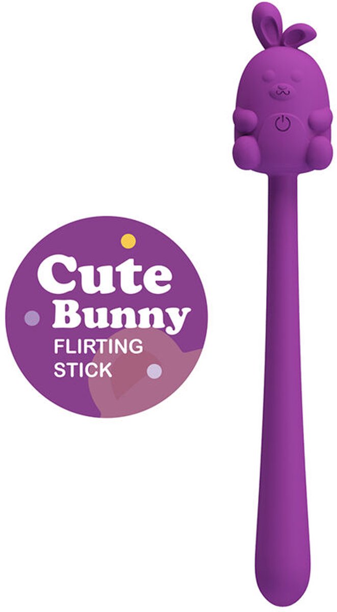 Cute Bunny Flirting Stick Flexibele Vibrator