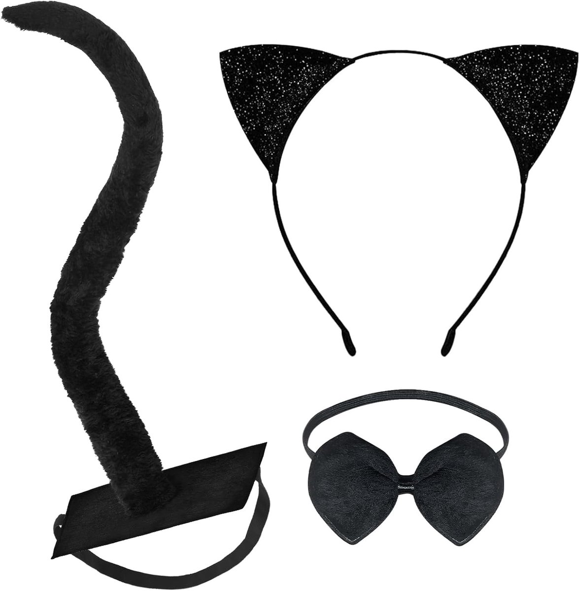 Kattenkostuum accessoires voor feestjes, Halloween en verkleedpartijen met unieke details