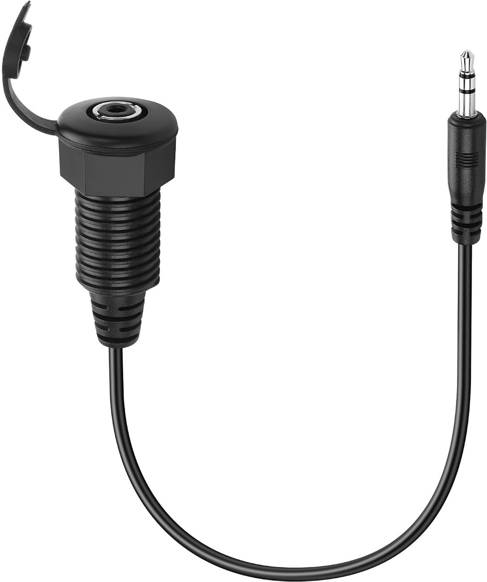 3.5mm TRS Stereo Audiokabel voor Waterdichte Verbinding, 1/8 Inch Male Plug, Ideaal voor Hoofdtelefoons en Geluidsapparatuur (0.3m)