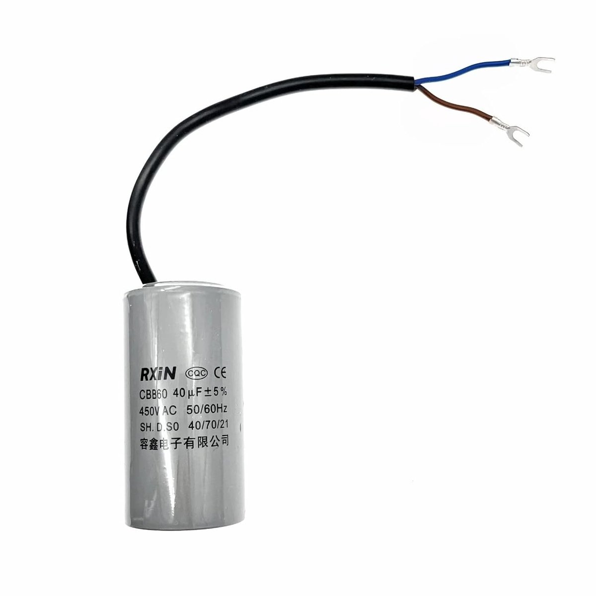 40uF 450V AC condensator voor motorstart en motorloop, geschikt voor wasmachines en waterpompen, 50/60Hz