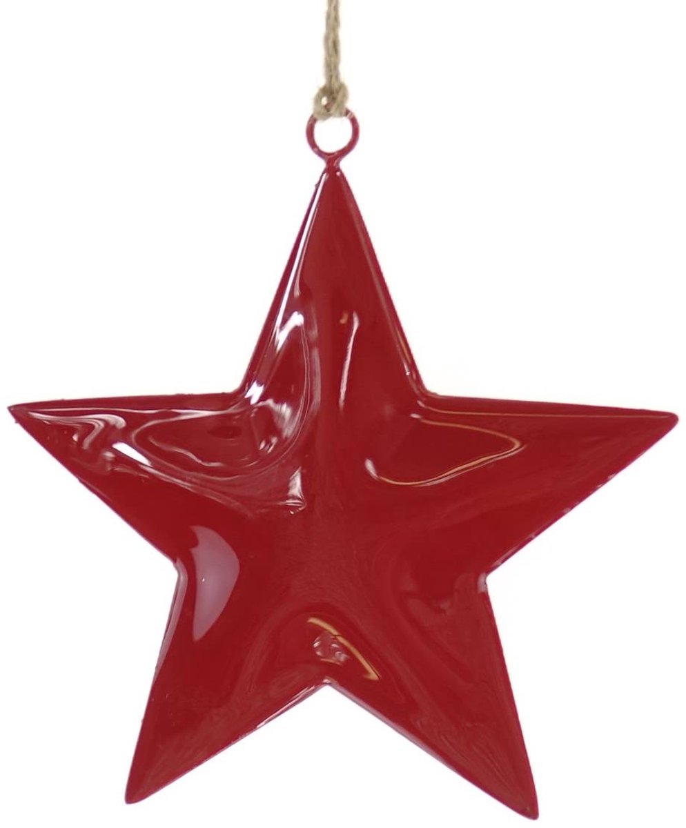 Posiwio Kersthanger Ster Rood Ø ca. 12,5 cm