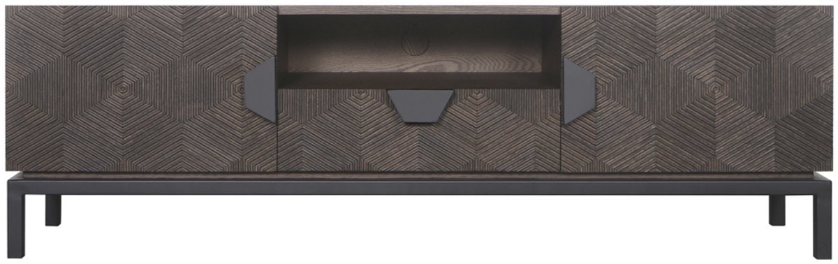 Tower Living San Marino - TV stand 2 drs. 1 drw open niche - 160x40x50 Bruin