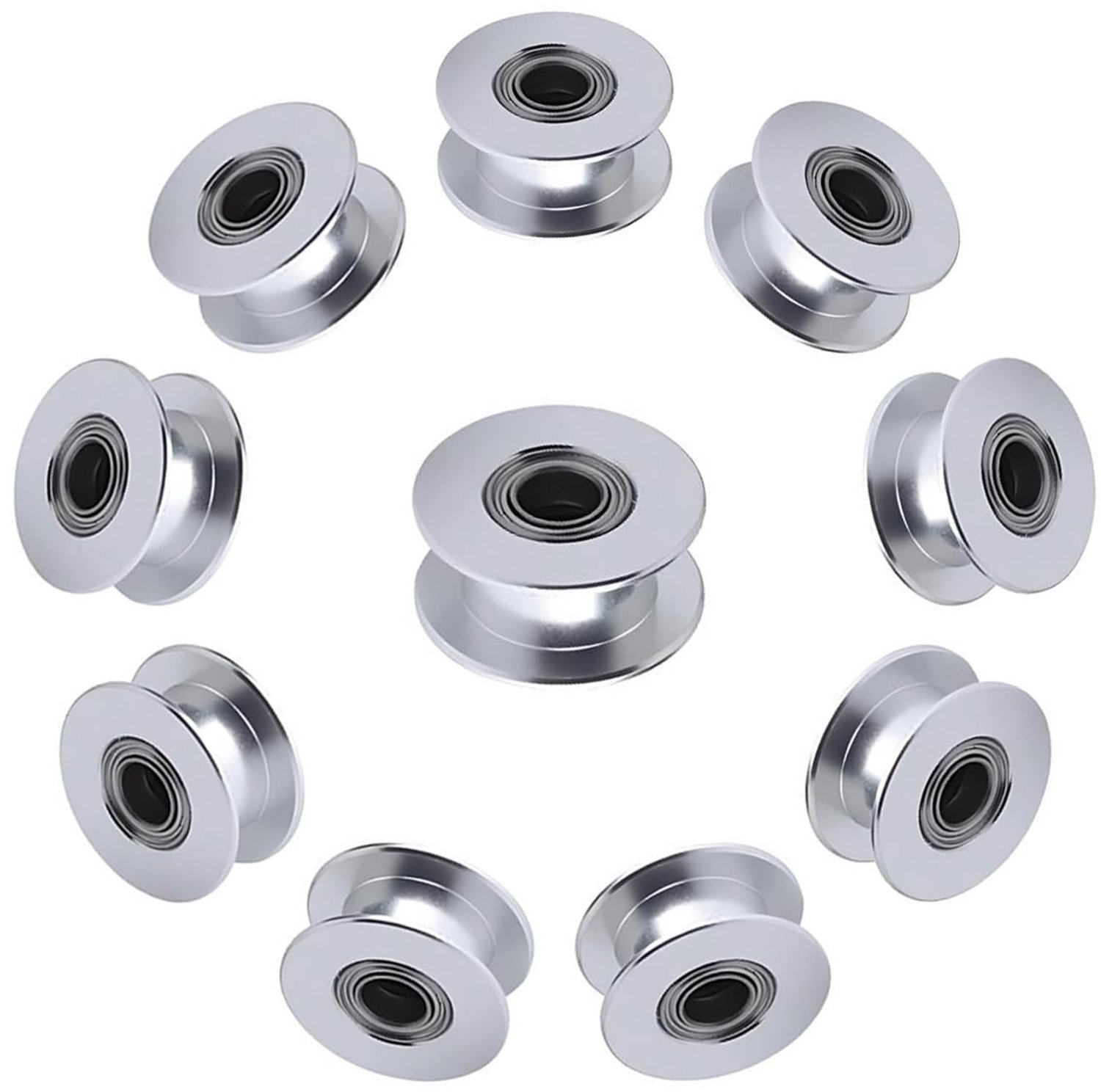 GT2 Spanrol 20T - Boring 5 mm - Aluminiumlegering - Voor soepele beweging, 10 stuks - Vemera