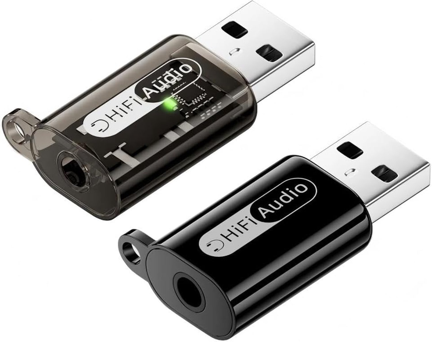 USB naar 3,5 mm hoofdtelefoonaansluiting audio-adapter - 2 stuks - microfoon TRRS - m-winkel