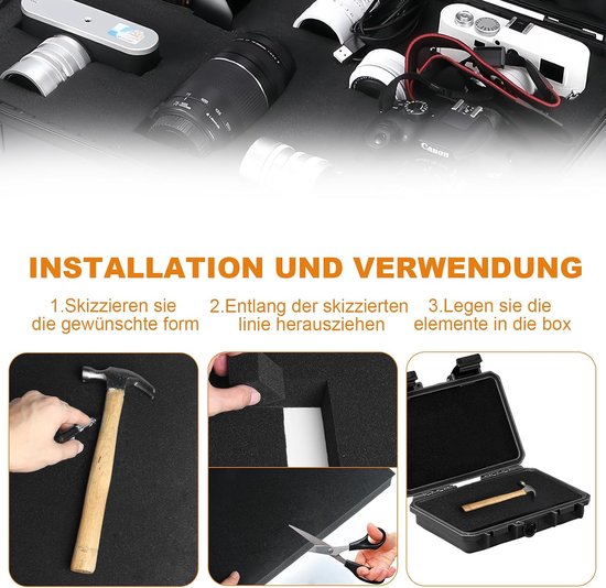 Rasterschuim 40 x 30 x 1 cm - op maat gesneden - hoogwaardig polyurethaanschuim - ServiceTopper — afbeelding 2