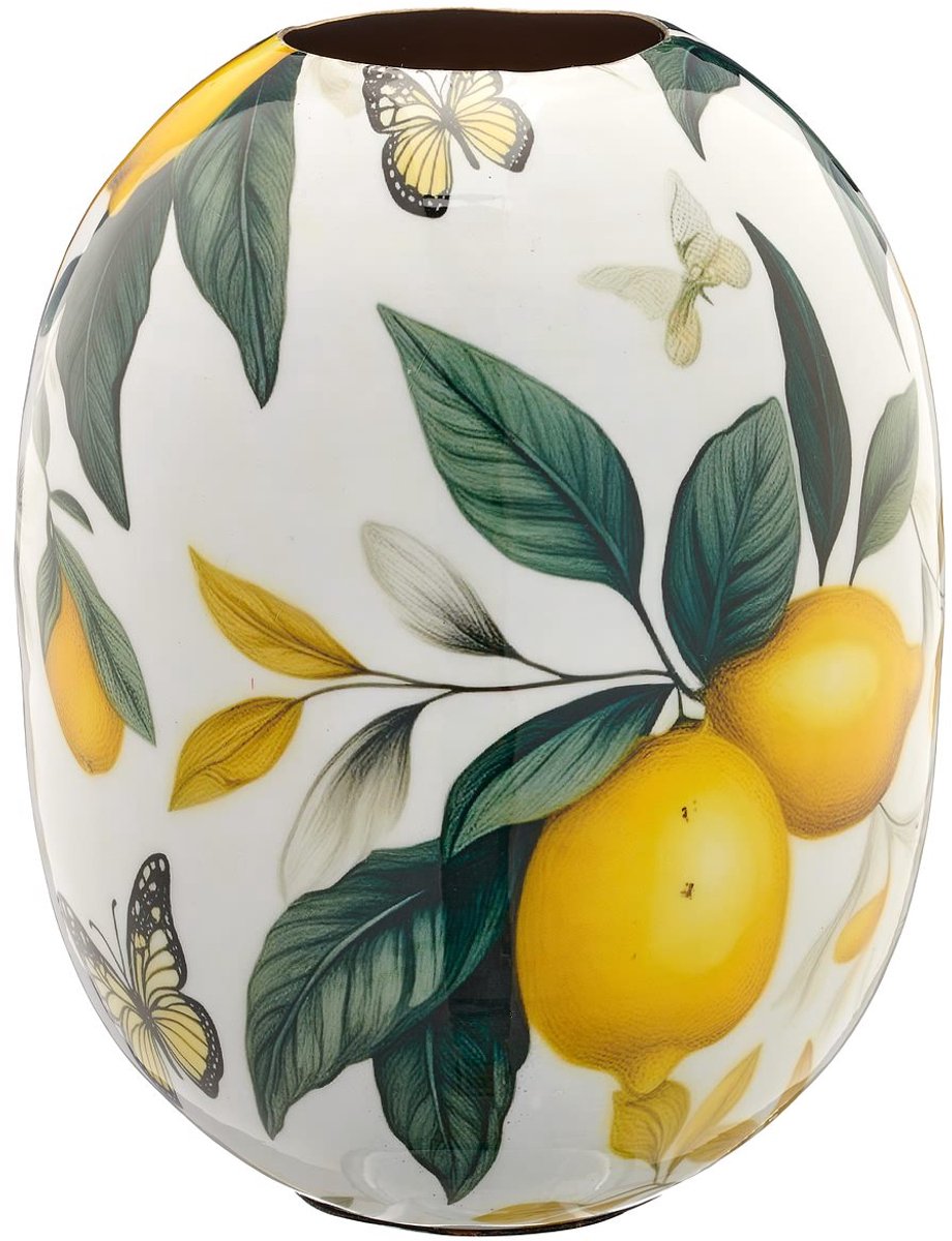 Gasper Lepuro Instyle vaas citroendecor Ø 18 x 24 cm