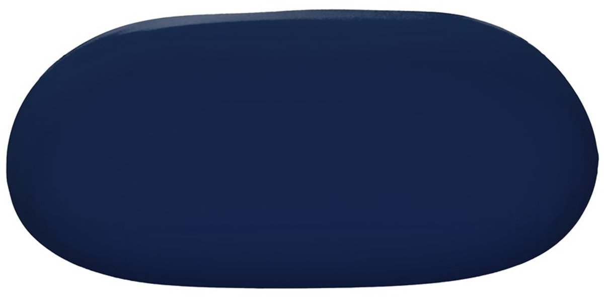Padiro ovale zitzak 101 x 78 x 50 cm - marineblauw - nylon en elastaan - rekbaar en voor binnen en buiten