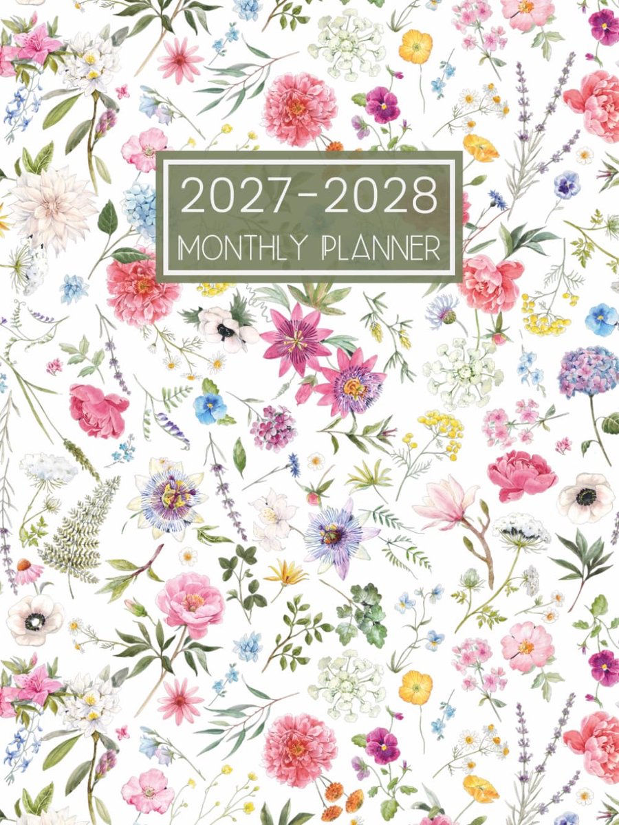 2027-2028 Monthly Planner: 2 Year Diary Month to View Calendar Dated from January 2027 to December 2028 - ShopVlot