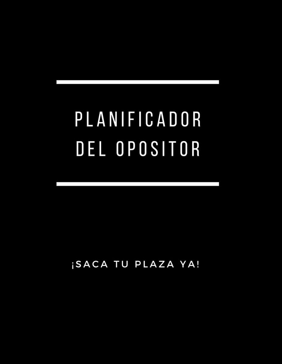 Planificador del opositor: Agenda anual y mensual / Organizador diario / Agenda para oposiciones / Planificador de - ShopVlot