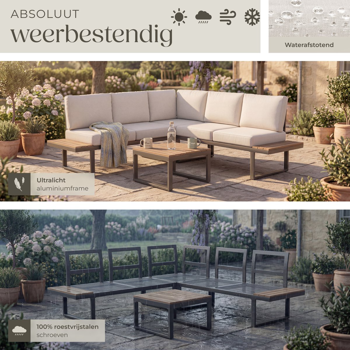 tectake tectake Eliar Tuinset - afbeelding 4