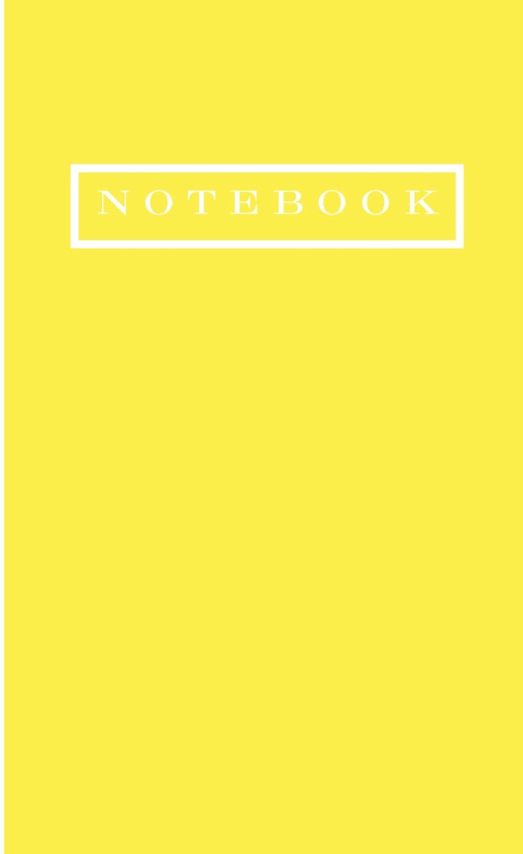 Neon Yellow Notebook: 6 in. x 9 in., 120 Lined Pages - ShopVlot