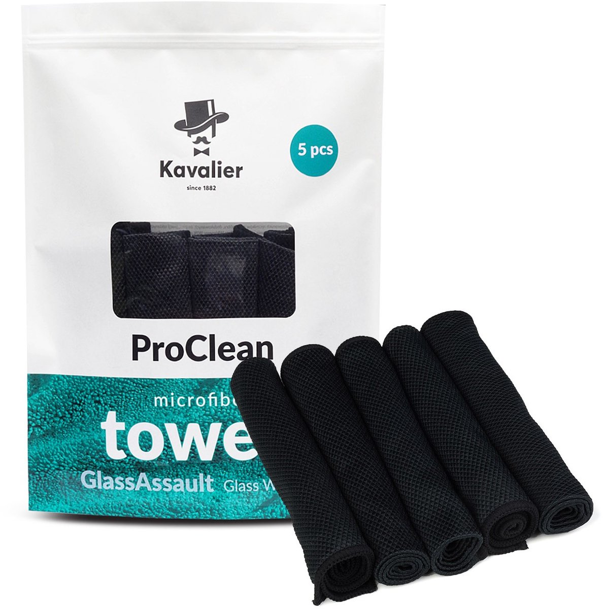 KAVALIER ProClean Microvezeldoek - Glasfluisteraar 5-pack