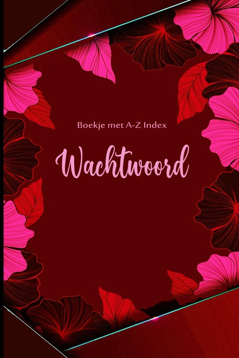 Wachtwoordenboekje met alfabet - Hardcover - Met Alfabetisch Register - Praktisch en Overzichtelijk - Voor Iedereen