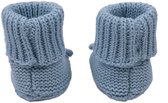 Lodger - Baby Slofjes Gebreid - Blauw - 0-6 Maanden - Katoen - Newborn Slofjes & Babysokjes