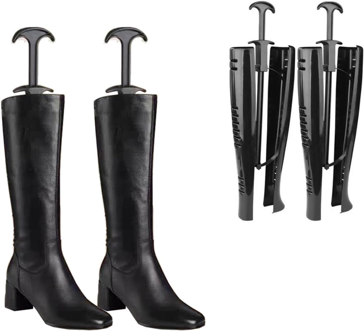 Boom Automatische Lange Boot Houders Knie Hoge Laarzen Shapers Zwarte Boot Brancards voor Womens en Heren Schoenen