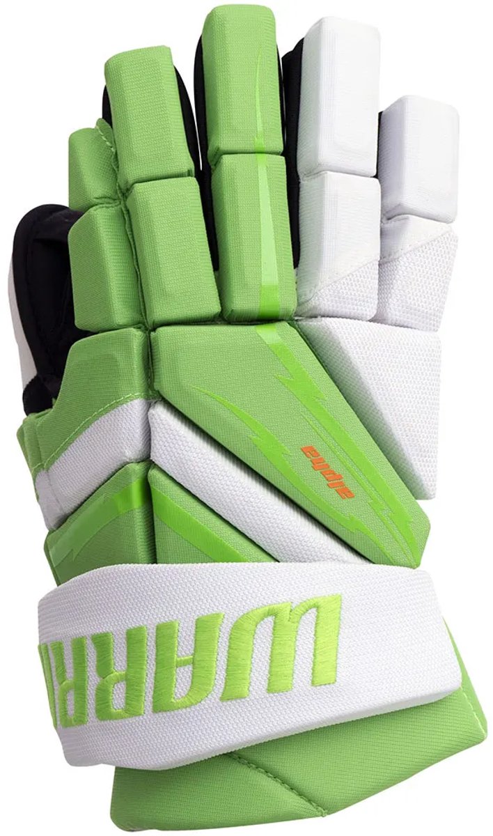 Warrior Alpha Deluxe Lt Junior Hockeyhandschoenen Groen 11 Kinderen