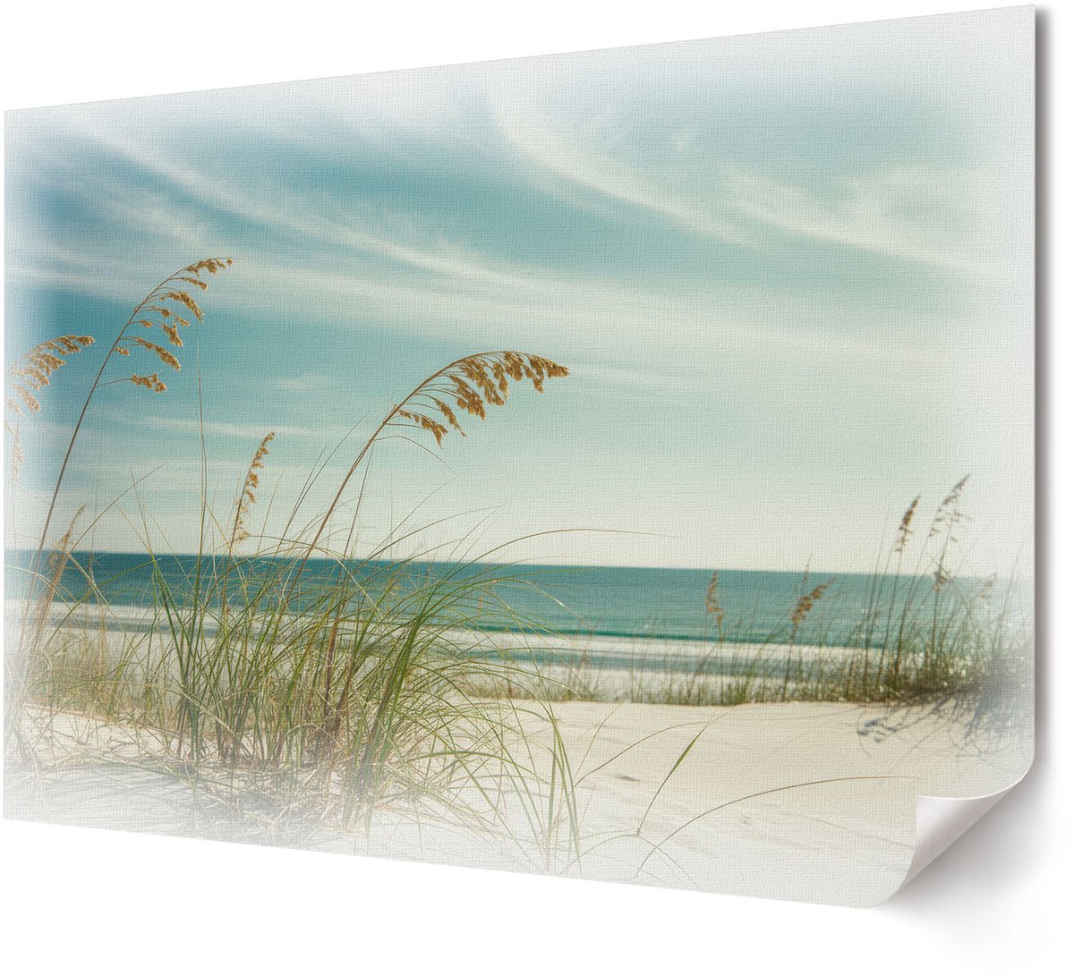 Coloray Polycanvas Wandposter - Winterlandschap, Fotografie - A4 - Wit Decoratie - Rechthoek - Canvasposter - Woonkamer, Slaapkamer, Kantoor - Modern