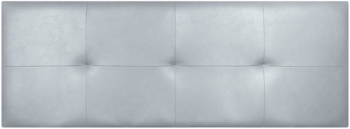 HOOFDBORD CALA KUNSTLEER ZILVER 100